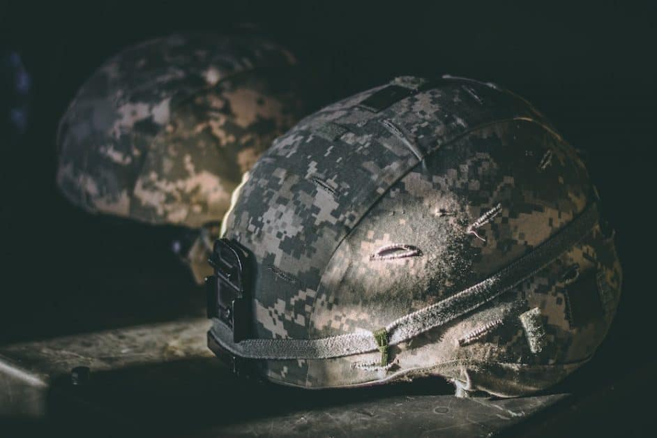 helmet from the war